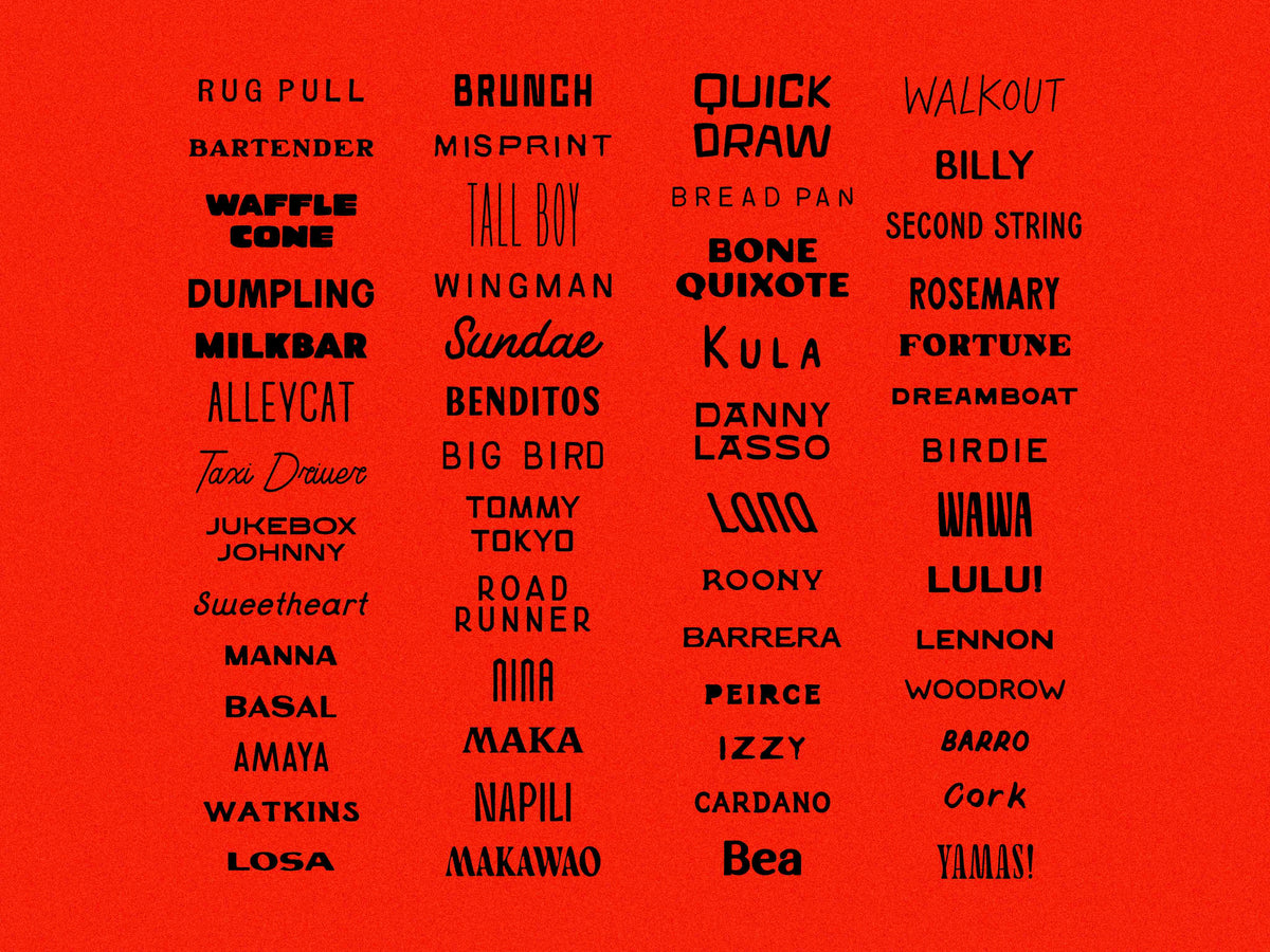 Big Typeface Collection – Taylor Penton
