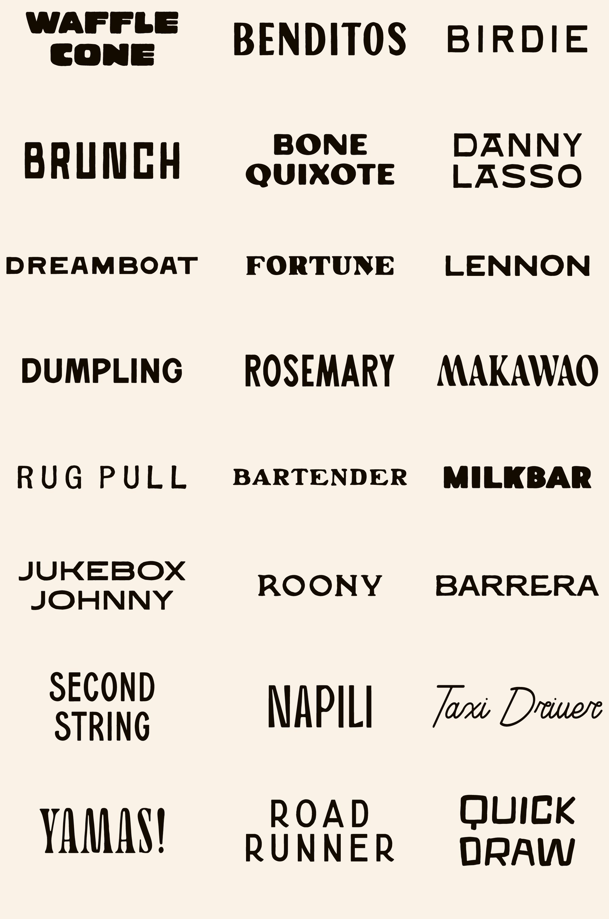 Big Typeface Collection