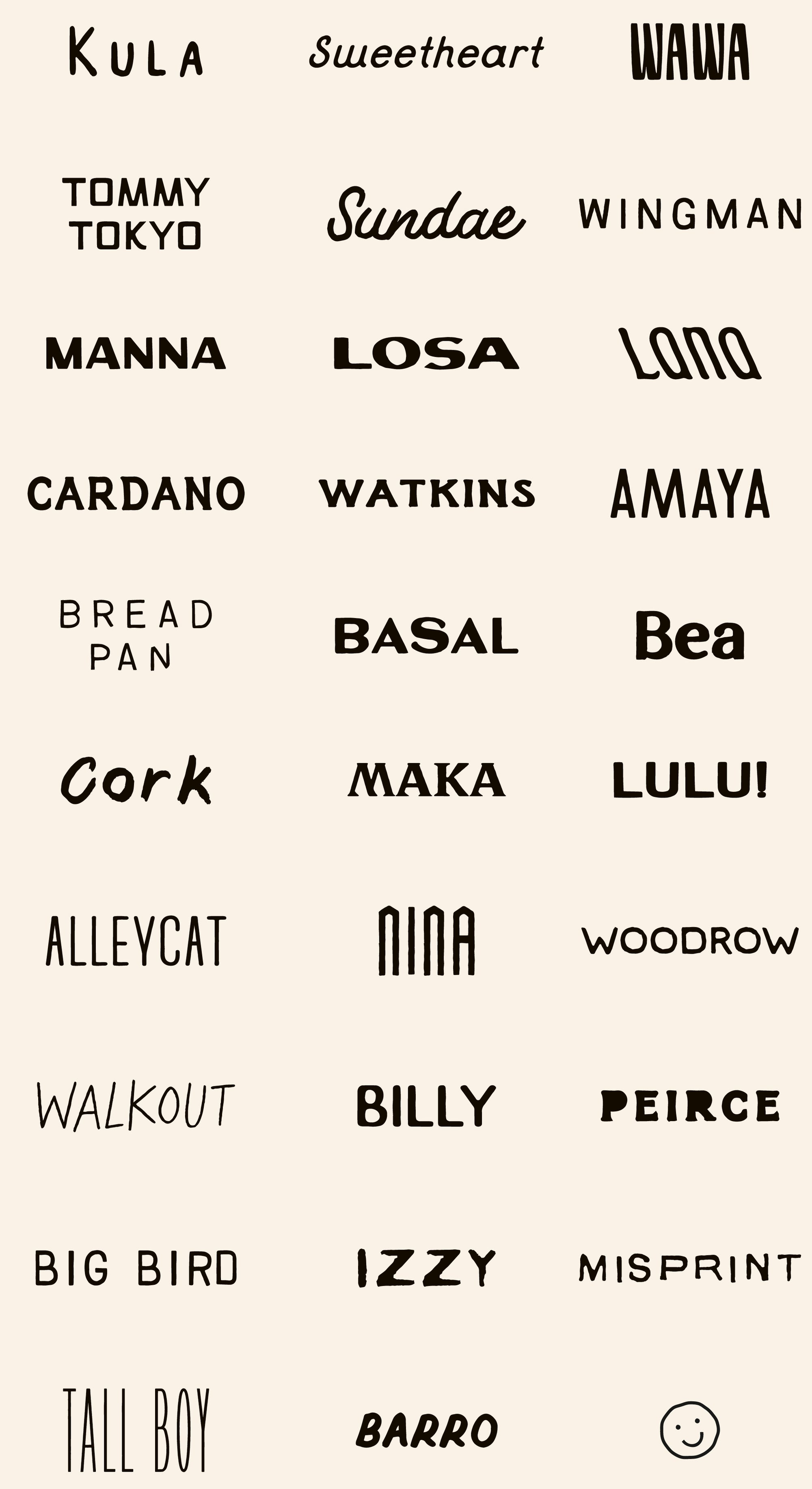Big Typeface Collection